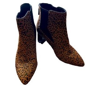 Cole Haan Etta Leopard-Print Calf Hair Booties
